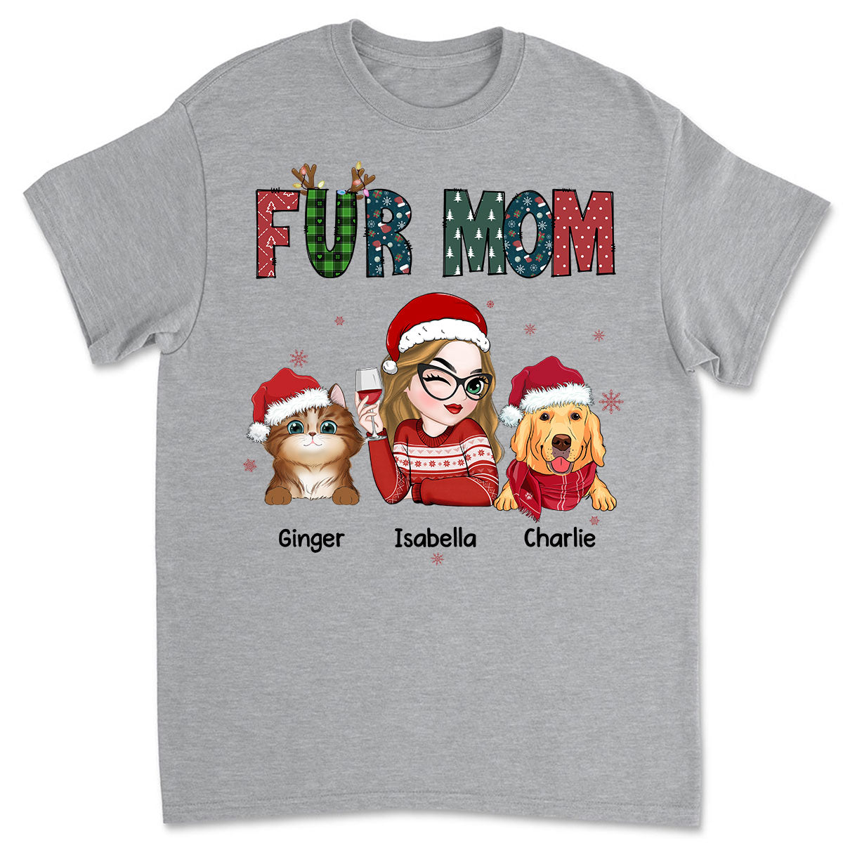 Personalized Unisex 'My Lovely Fur Mom' T-shirt - Ideal Gift for Pet Lovers