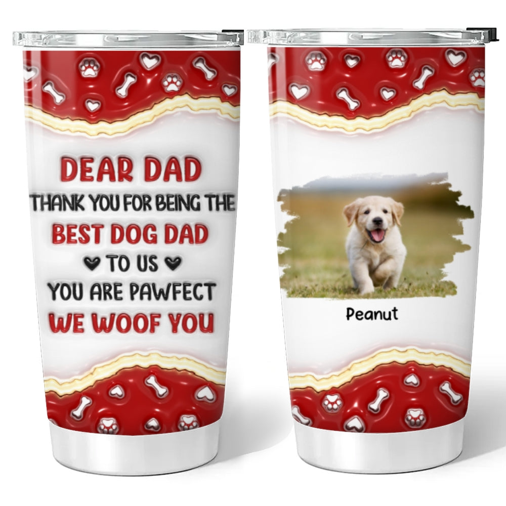 Personalized Custom 3D Inflated Effect Tumbler - Perfect for Family Photos & Thank You Moments