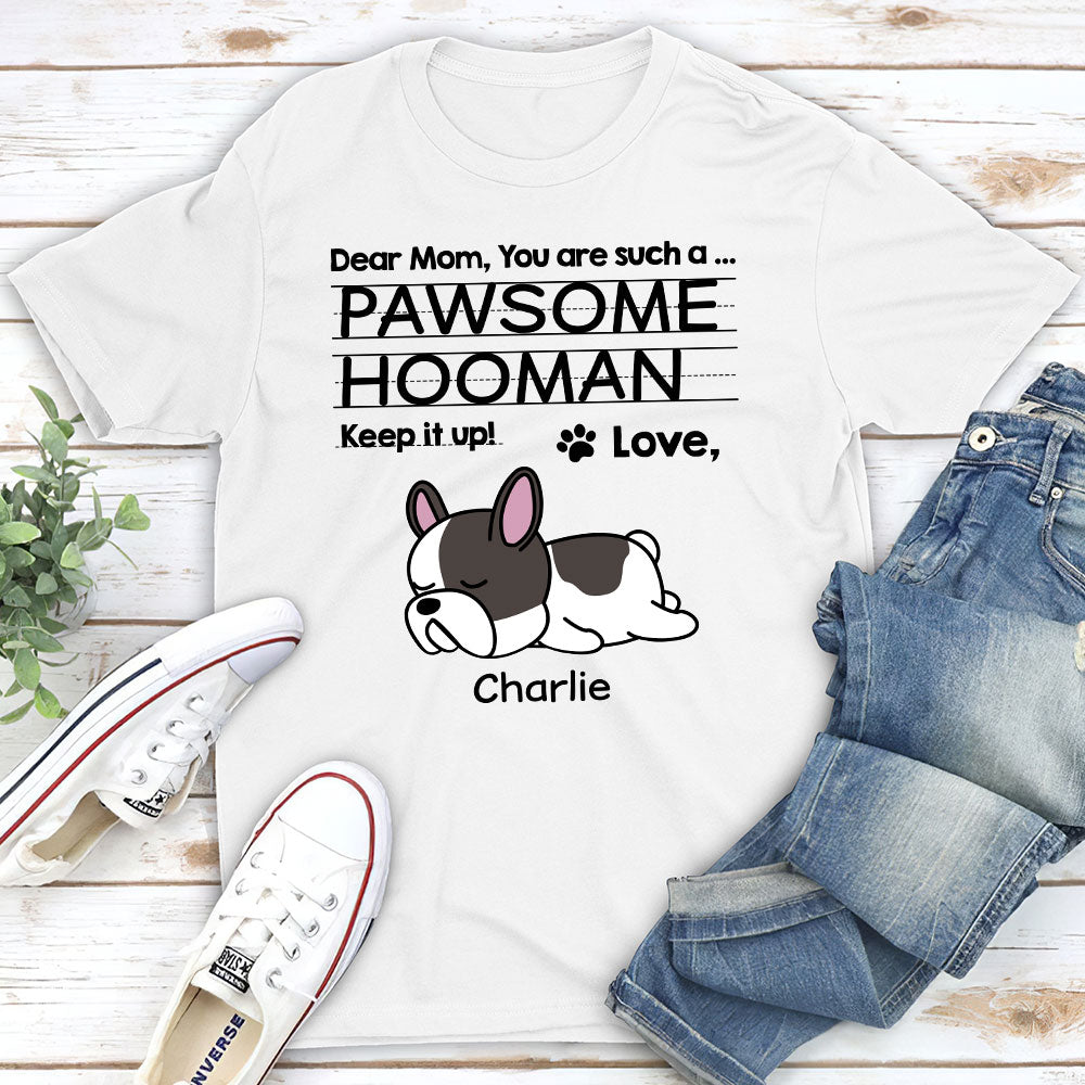 Personalized Custom Unisex T-shirt - Heartfelt Letter to Mom and Dad