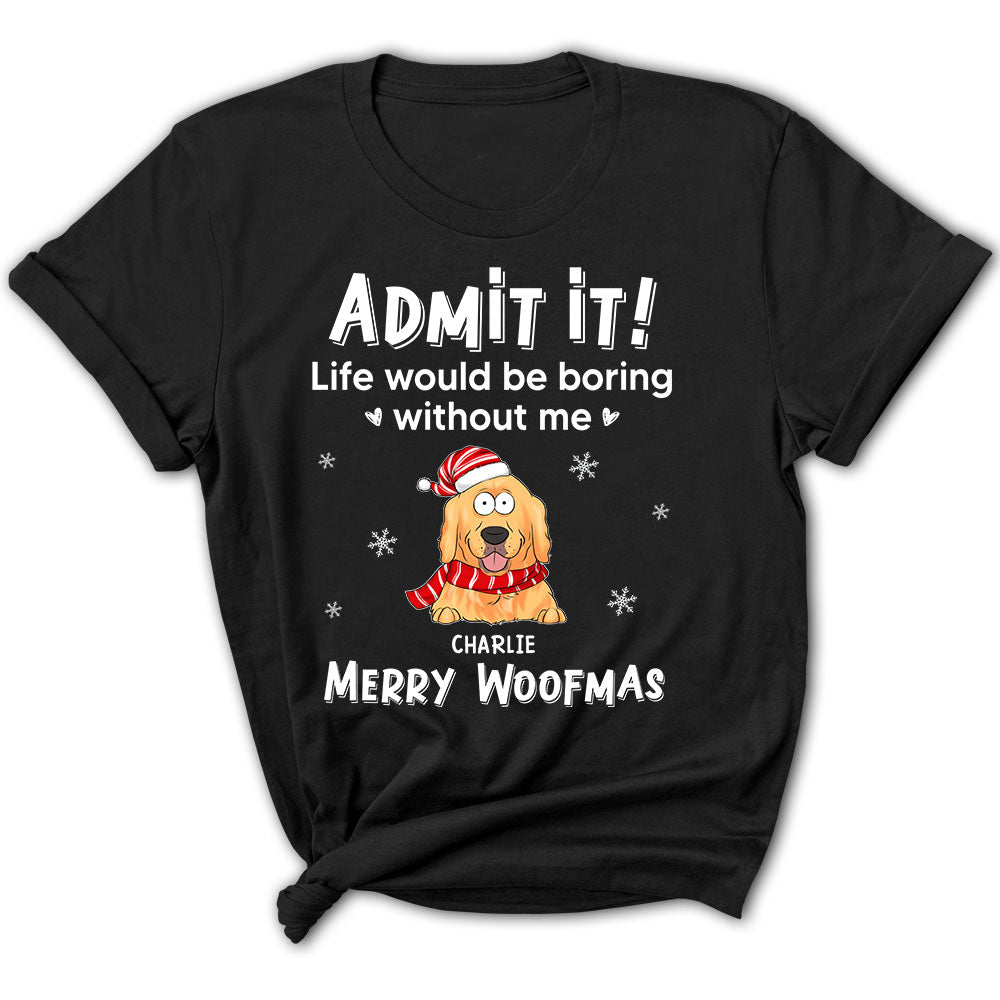 Funny Peeking Admit - Customizable Personalized Women's Pet Lover T-shirt