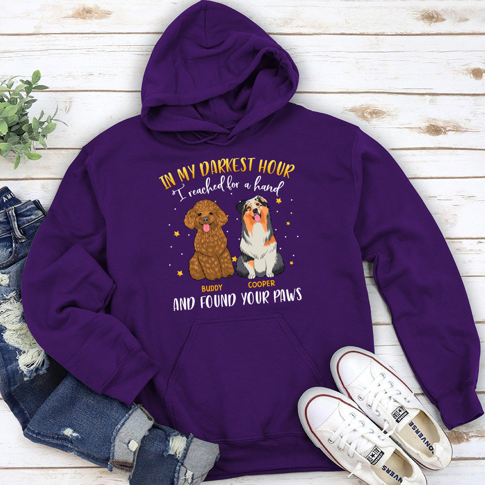 Personalized 'In My Darkest Hour' Custom Hoodie - Ideal Gift for Pet Lovers