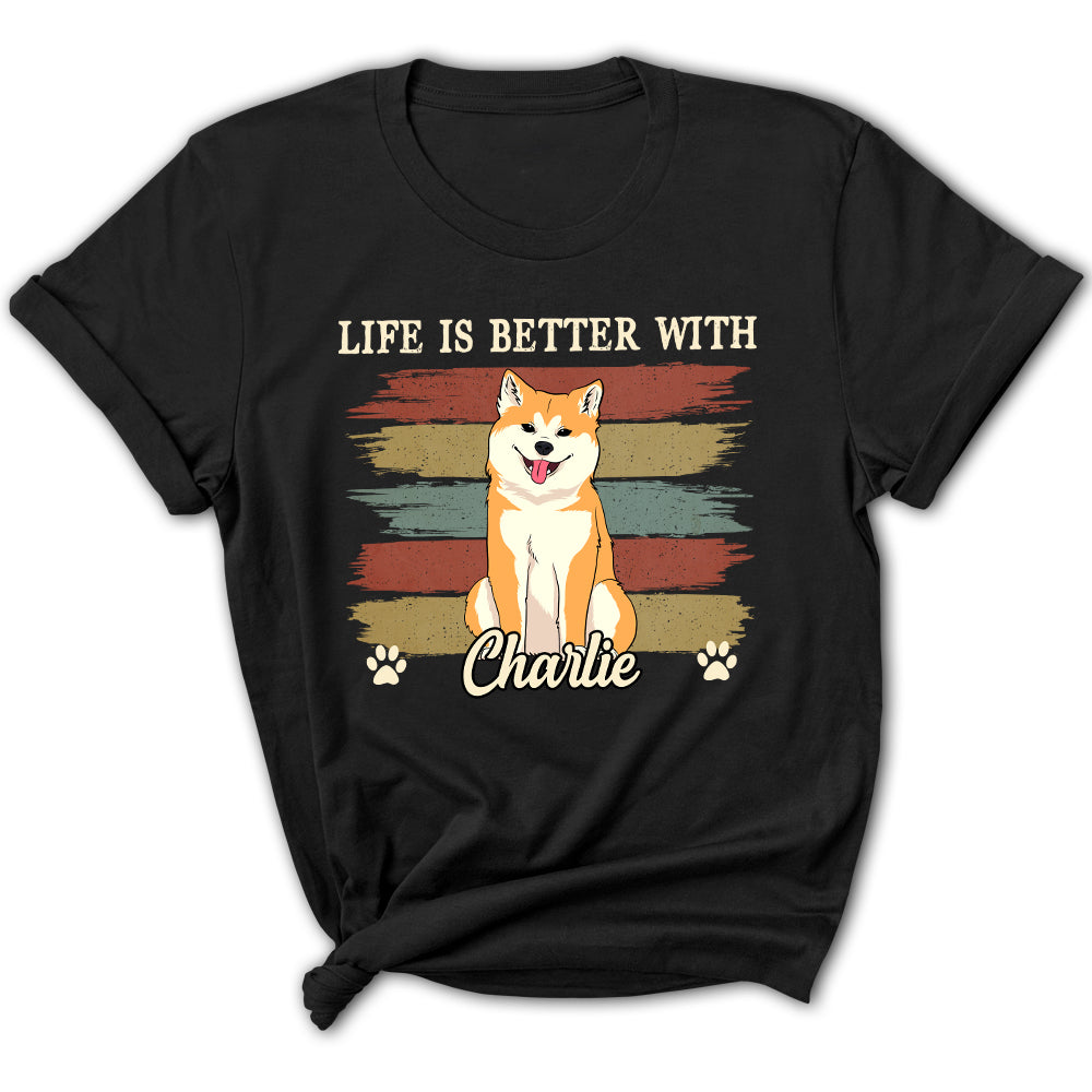 Personalized Custom Women's Dog - Lover T - shirt: Enhance Your Life with Your Furry Friend
