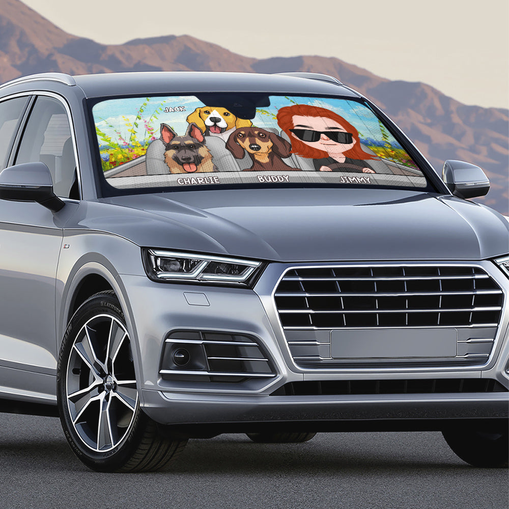 I Must Go - Customizable Personalized Car Sunshade for UV Protection