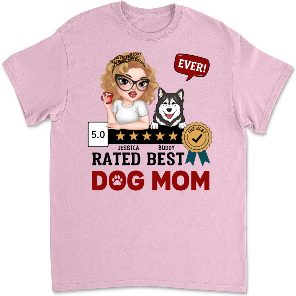 Top-Rated 'Best Dog Mom Ever' Personalized Custom Unisex T-Shirt