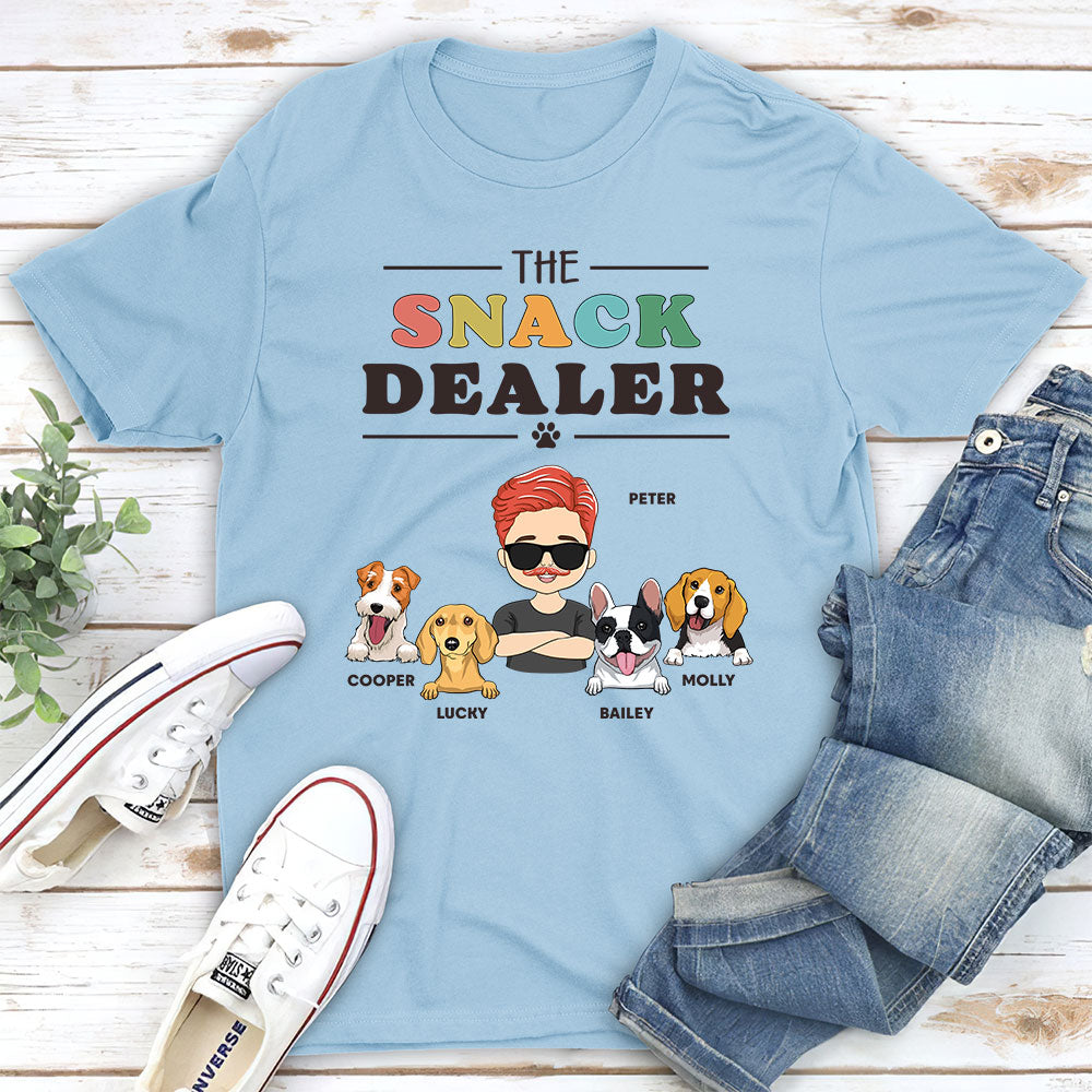 The Snack Dealer 2 - Customizable Unisex Personalized T-shirt for Pet Lovers