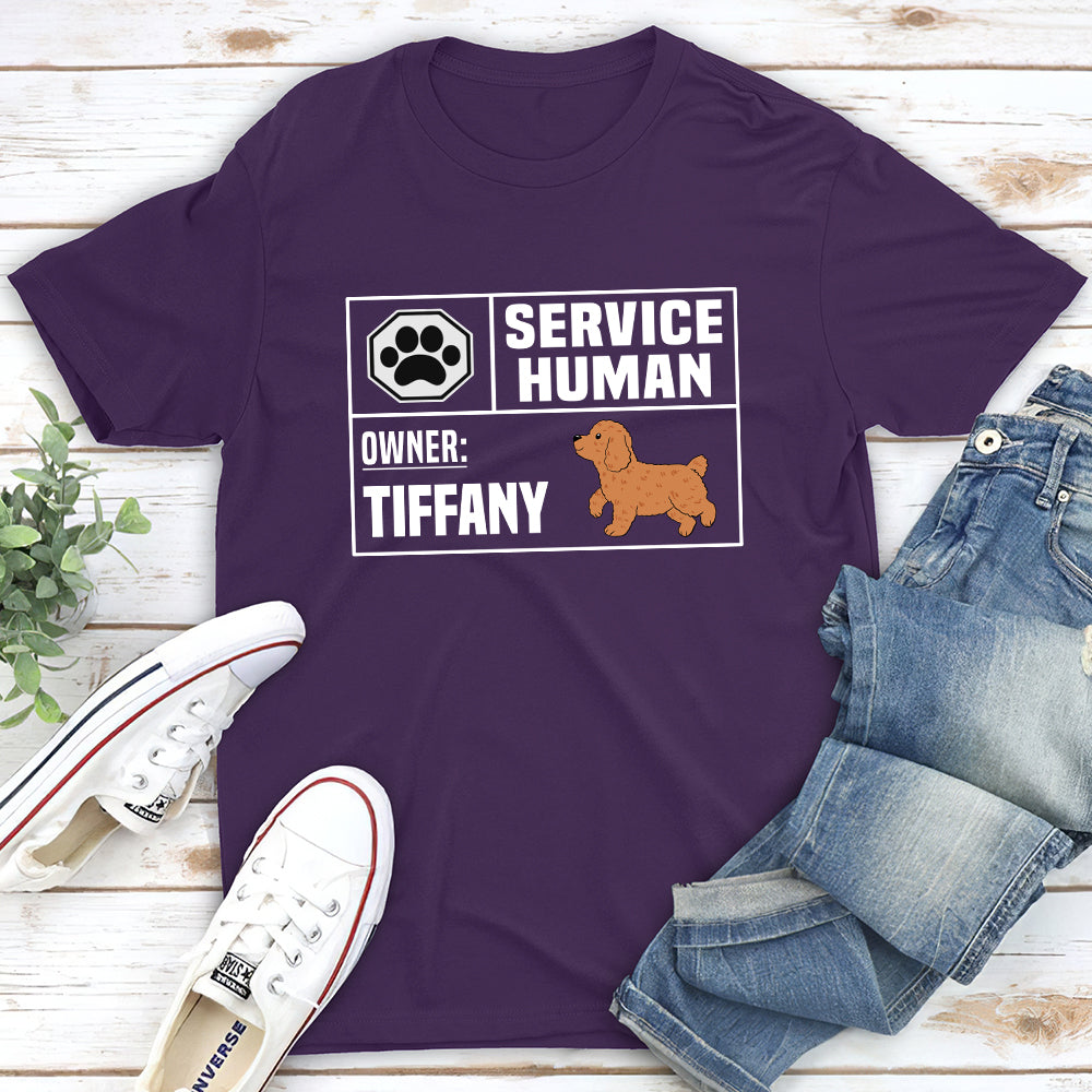 Service Human - Customizable Unisex Personalized T - shirt for Pet Lovers