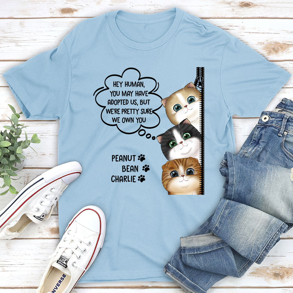 We Own You - Customizable Unisex Personalized T - shirt for Pet Lovers
