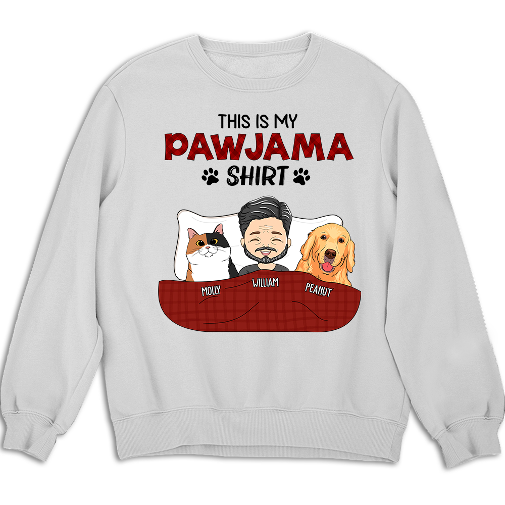 Personalized Pawjama Custom Sweatshirt - Ideal Gift for Pet Lovers