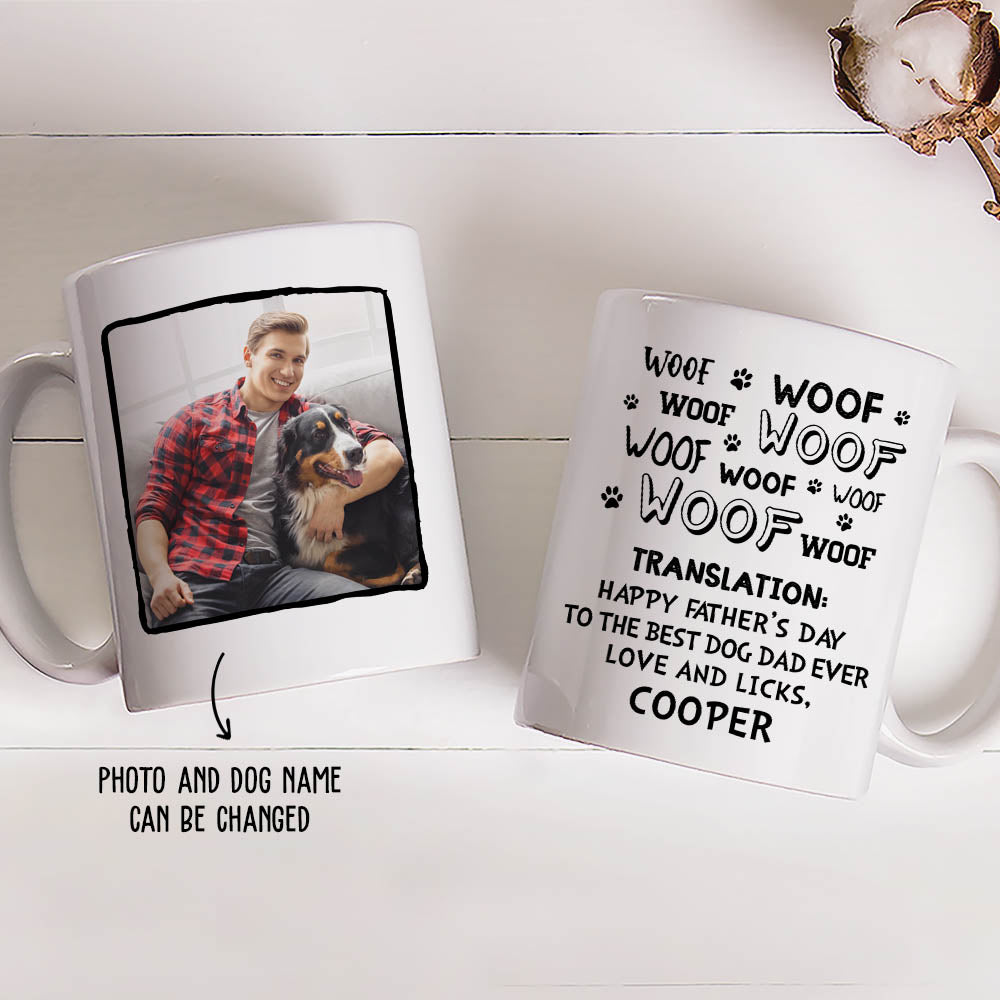 Best Dog Dad Gift: Personalized Custom Coffee Mug for Dog Lovers
