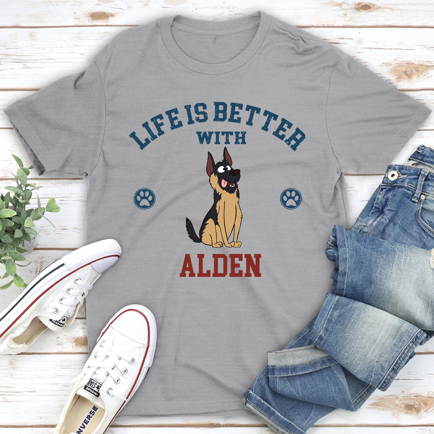 Better Life Retro - Customizable Unisex Pet Lover's Personalized T-shirt