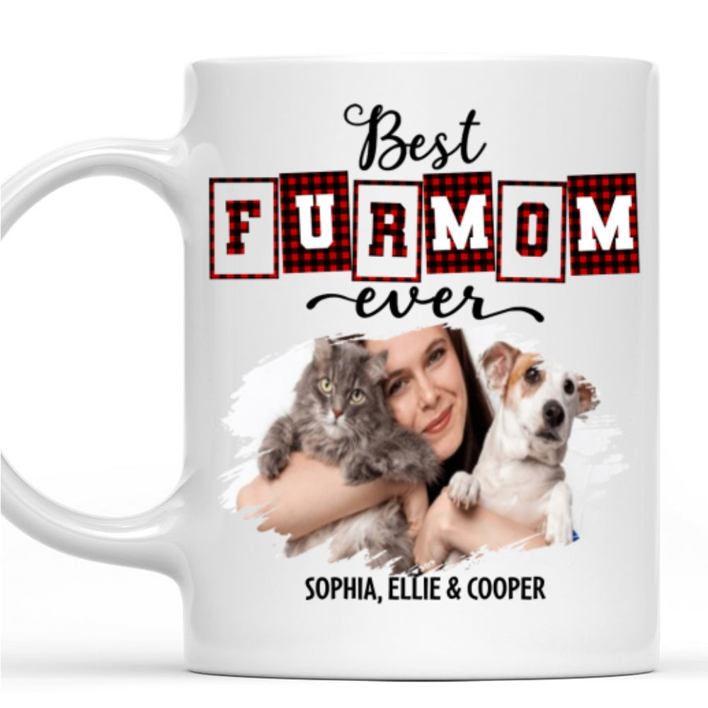 Personalized Custom Coffee Mug: Best Fur Mom and Dad Of The Year Photo Keepsake