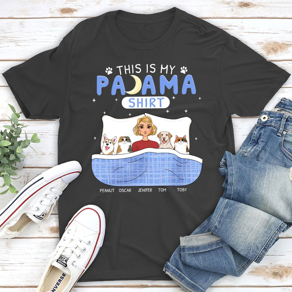 Personalized Custom Unisex Pajama T-shirt - Ideal Gift for Pet Lovers