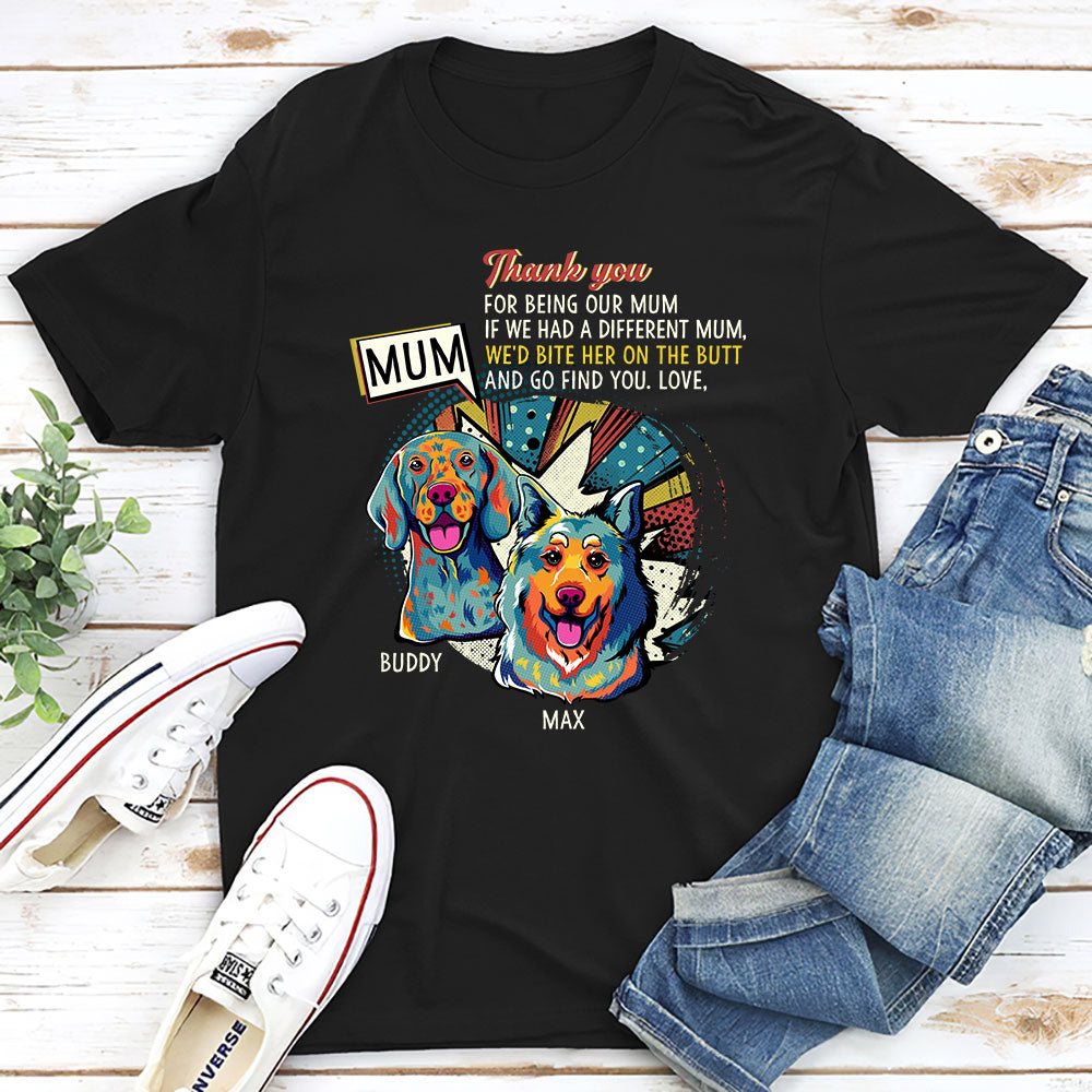 Personalized Custom Unisex 'I Would Bite Her On The Butt' T-shirt for Pet Lovers