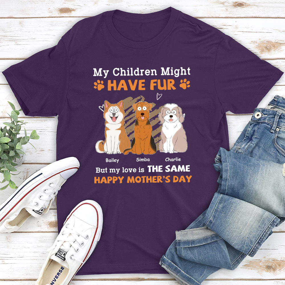 Personalized Unisex 'My Children Might Have Fur' T - Shirt for Pet Lovers