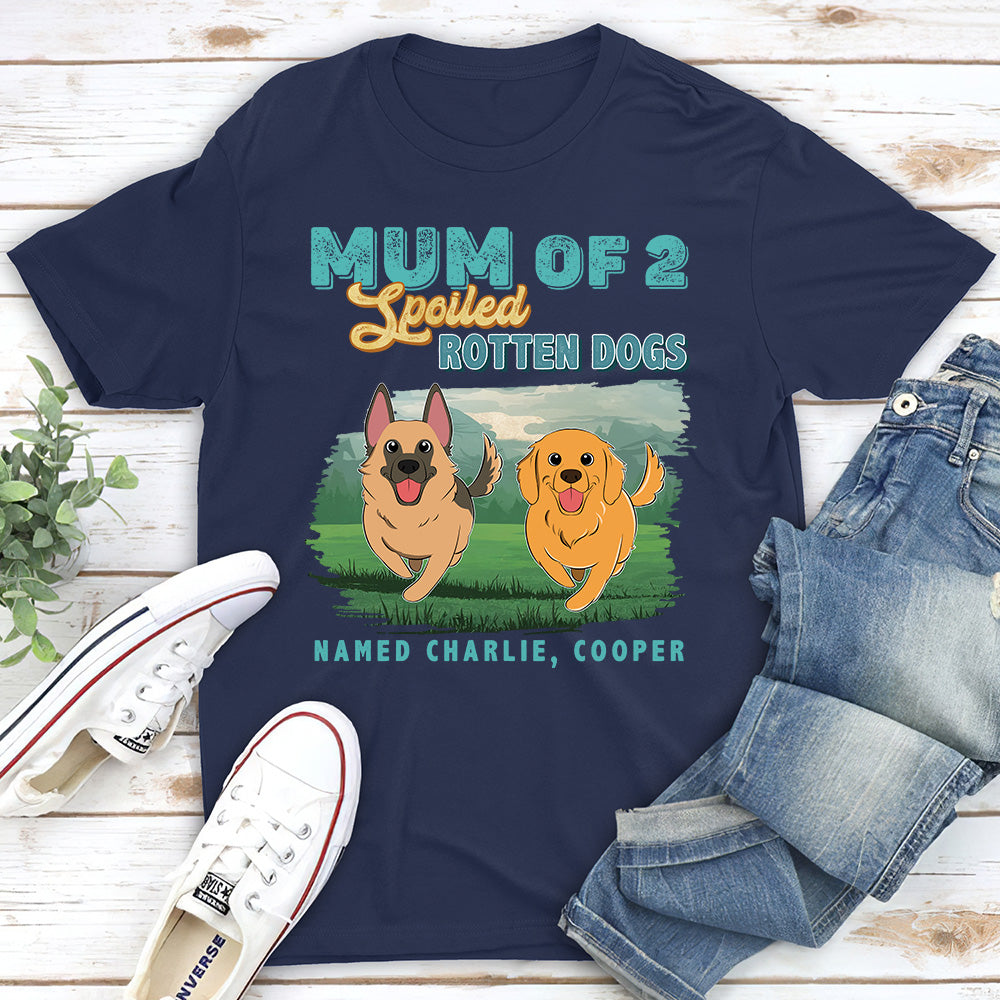 Customizable Unisex T-shirt for Proud Dads of Spoiled Dogs