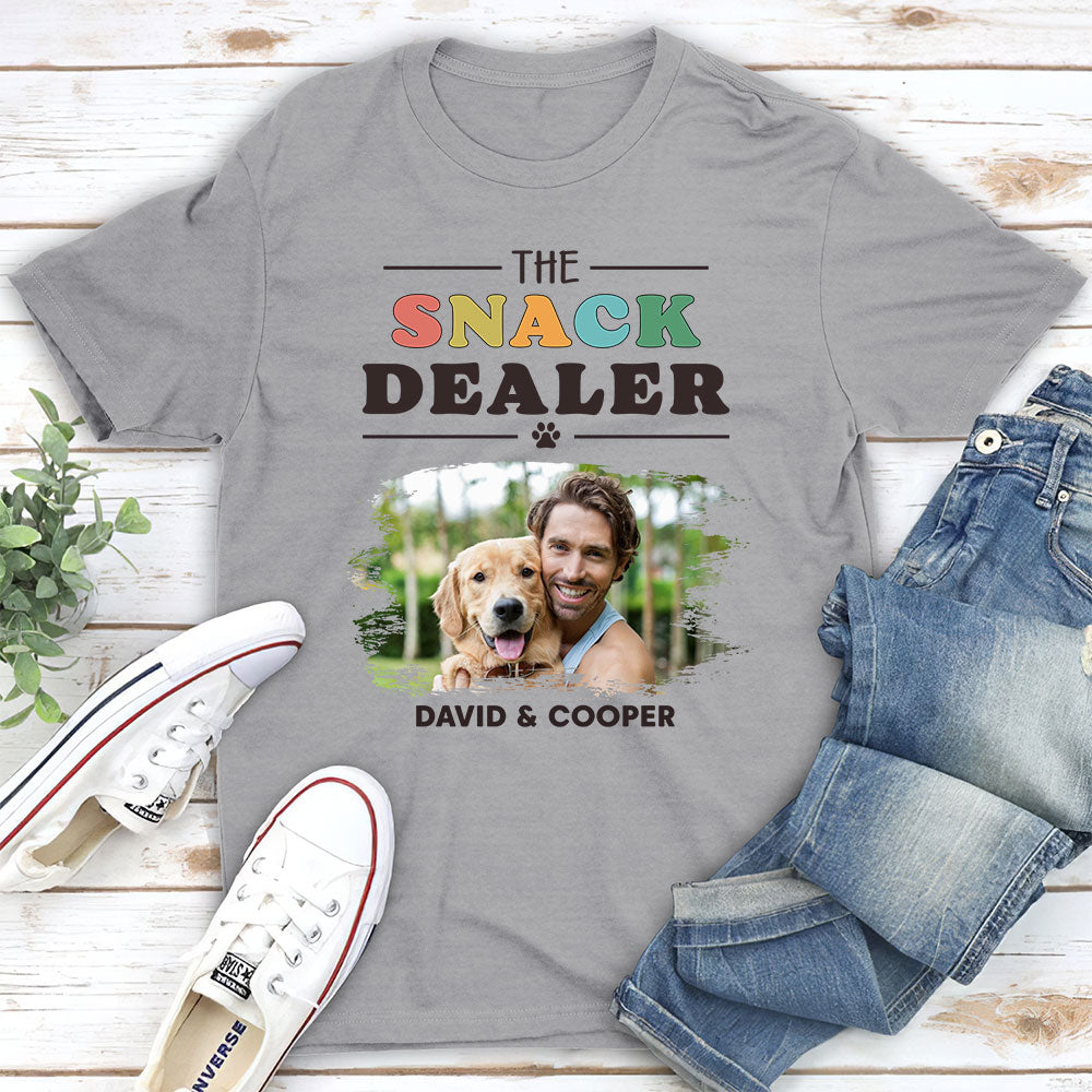 The Snack Dealer 2 - Customizable Unisex Personalized T-shirt for Pet Lovers