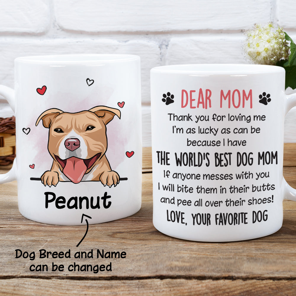 Top-Rated Personalized Custom Coffee Mug for World's Best Dog Moms