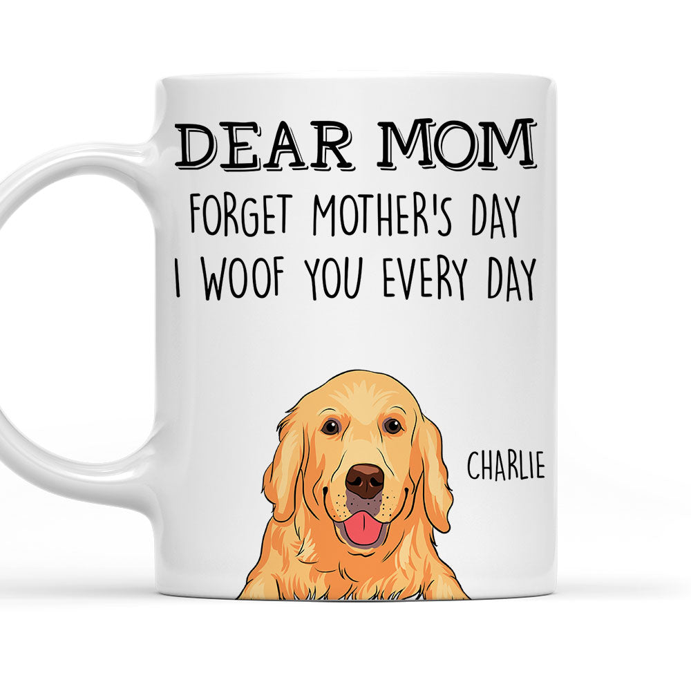 Personalized 'We Woof You Mom Dad' Custom Coffee Mug for Pet Lovers