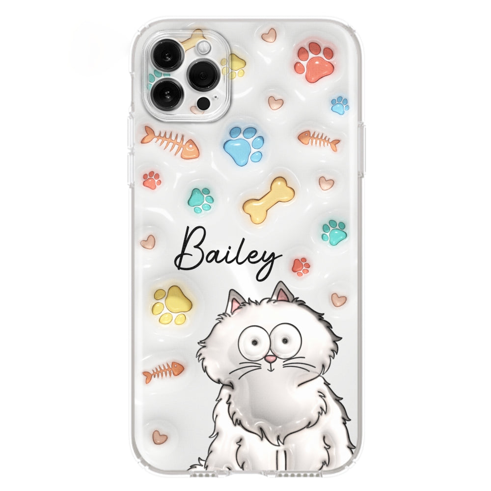 Personalized 3D Inflated Effect Custom Phone Case for Your Fur Babies and Loved Ones