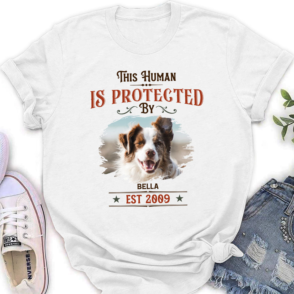 This Human Vintage - Customizable Personalized Women's Pet Lover T-shirt