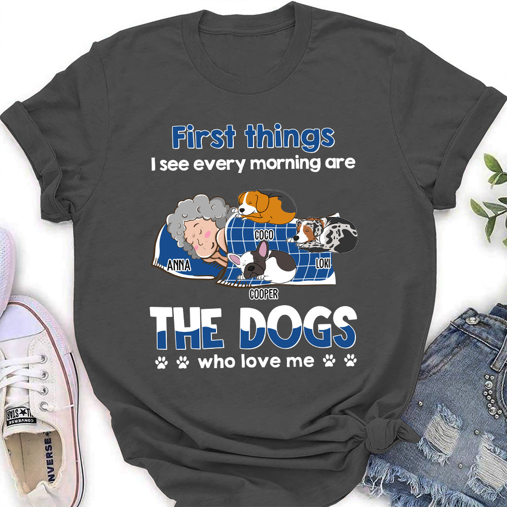Morning Delight - Personalized Custom Women's Pet Lover T-shirt