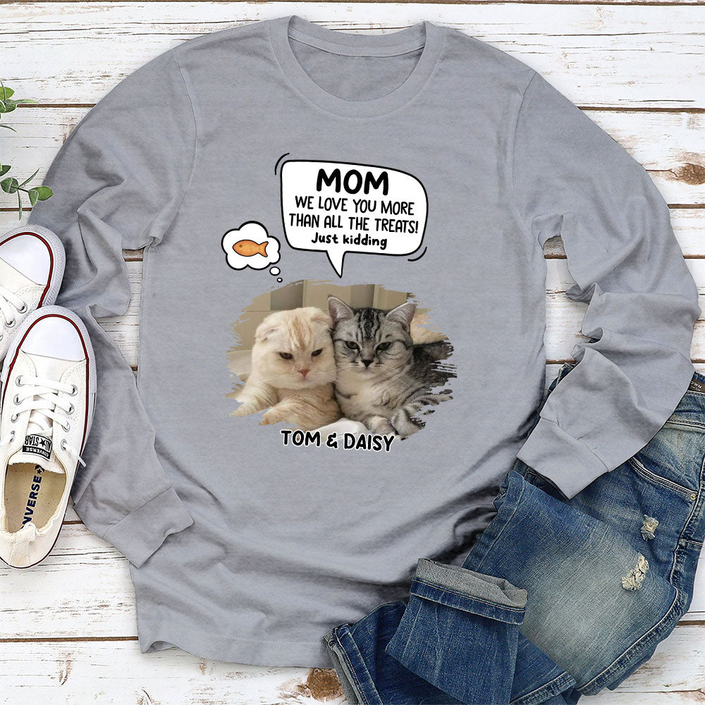 Customizable Long Sleeve Cat T-shirt: A Perfect Gift for Pet Lovers