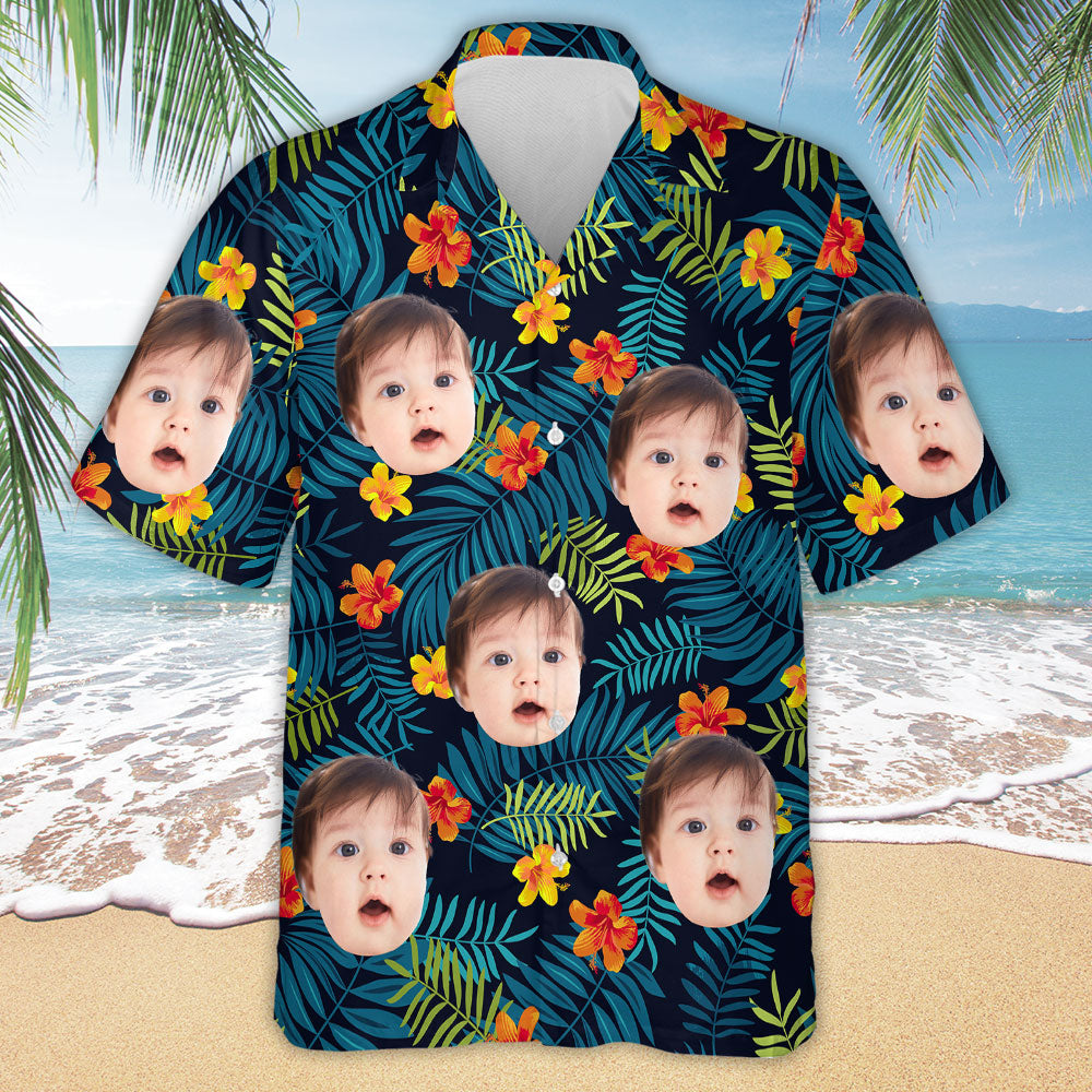 Personalized Custom Hawaiian Shirt with Funny Pet Face - Ideal Gift for Pet Lovers