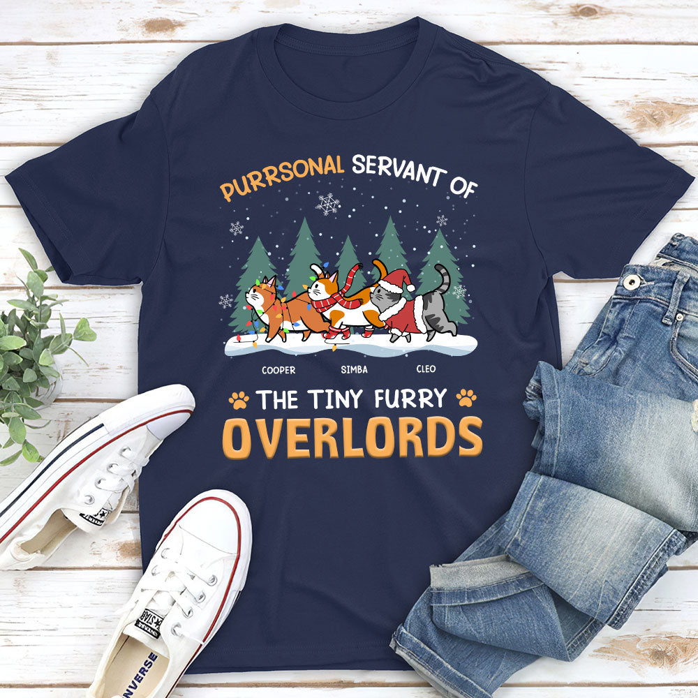 Customizable Unisex T-shirt for Pet Lovers: Servant Of Tiny Overlords