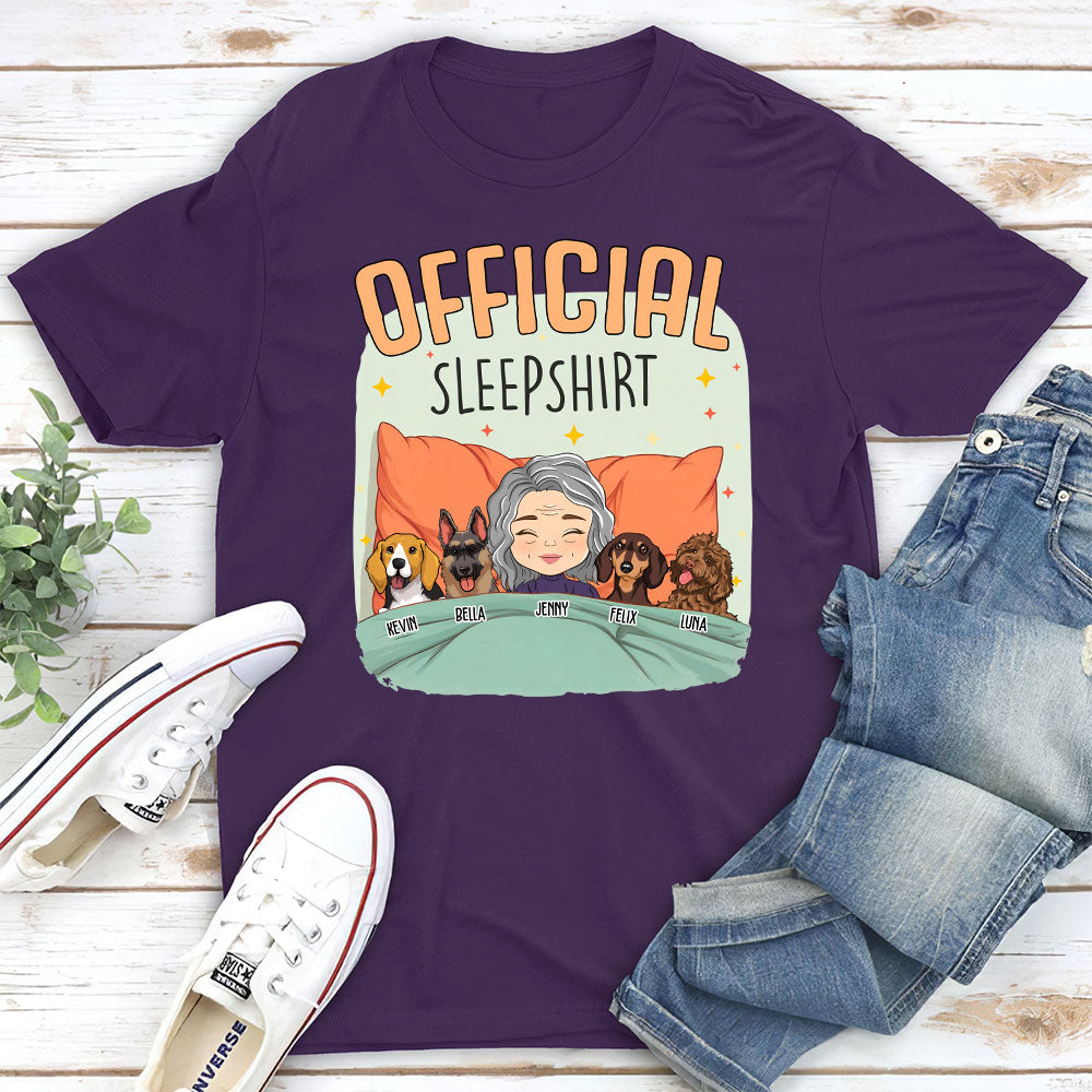 Personalized Unisex Sleep With My Dog T-shirt - Ideal Gift for Pet Lovers