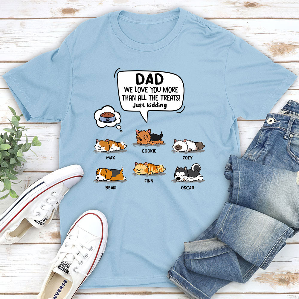 Pet Lovers' Personalized Custom Unisex T-shirt with Uploadable Photo