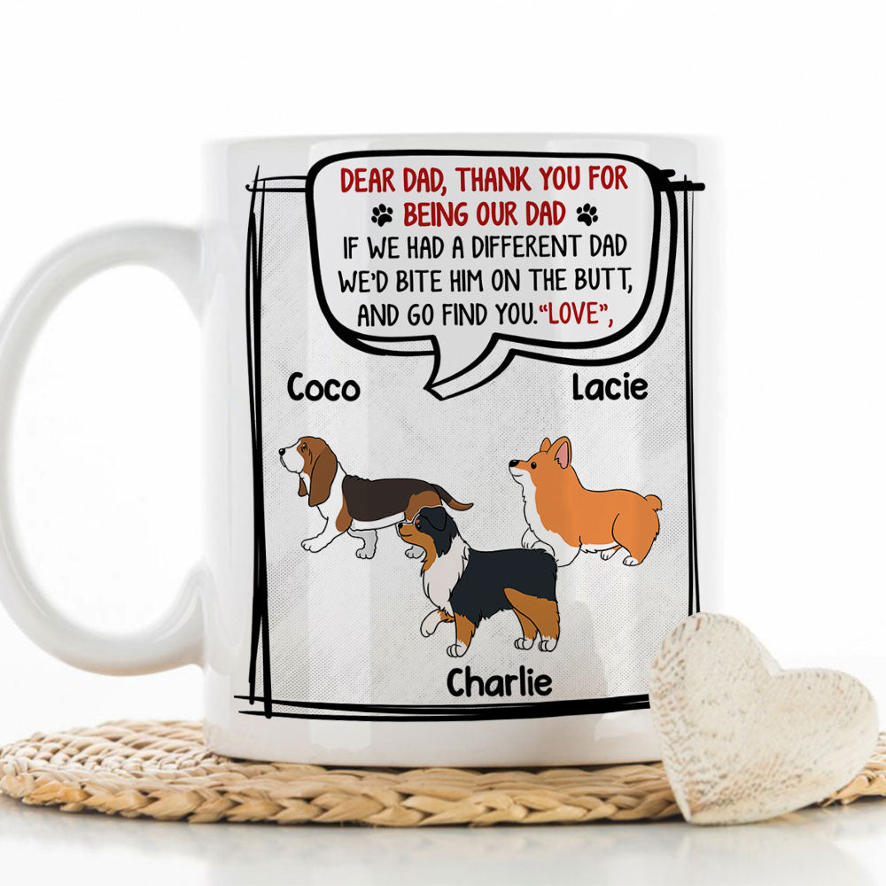 Personalized 'Bite On The Butt' Custom Coffee Mug - Ideal Gift for Pet Lovers