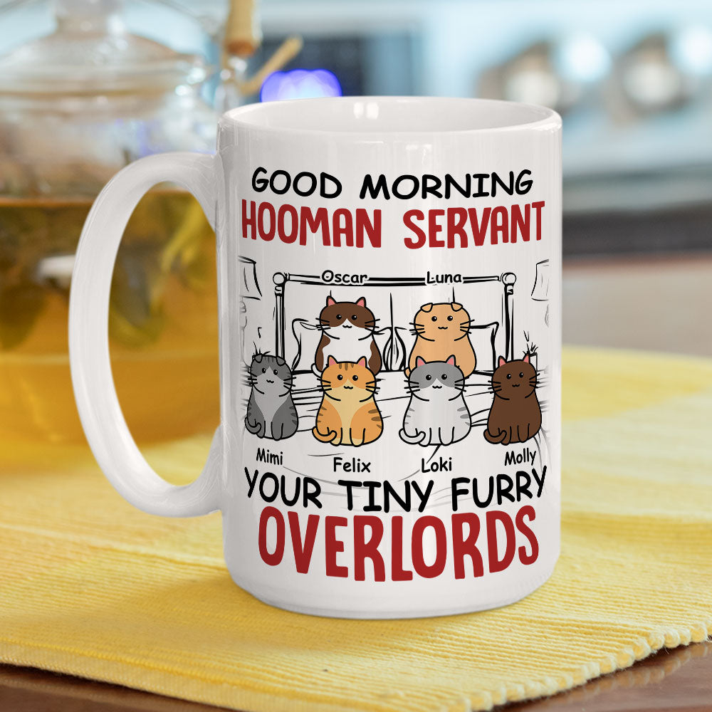 Personalized Morning Hooman Servant Coffee Mug - Ideal Gift for Pet Lovers