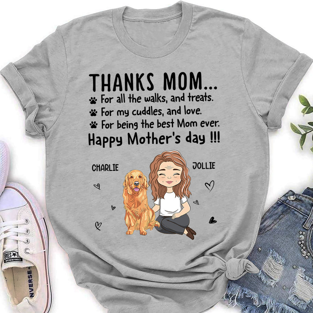 Thanks Mom - Customizable Personalized Women's Pet Lover T-shirt
