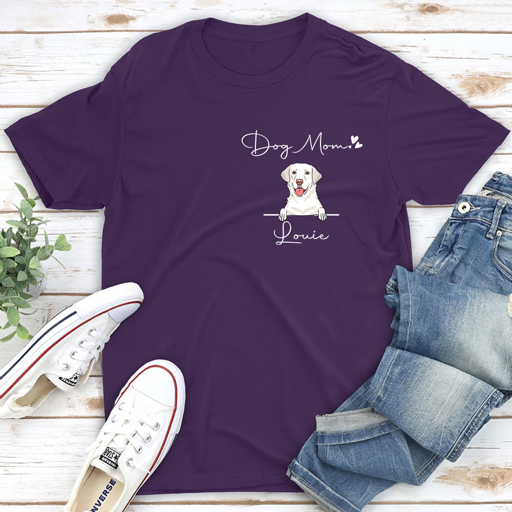 Personalized Custom Unisex Dog Mom Valentine T-shirt - Ideal Gift for Dog Lovers