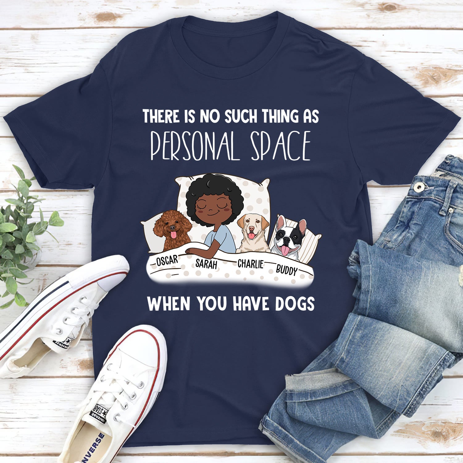 Personalized Custom Unisex Dog Lover T-shirt - Ideal Gift for Pet Enthusiasts