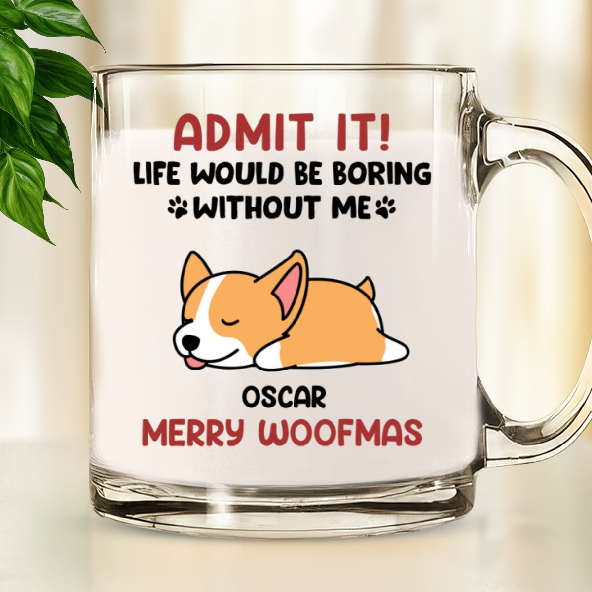 Personalized Custom Glass Mug - Make Your Drinkware Unique