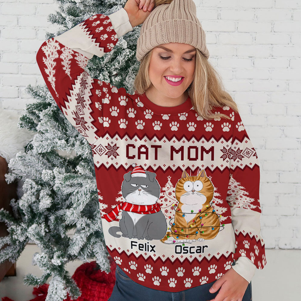 Paw Forest - Exclusive Personalized All-Over Print Sweatshirt for Pet Lovers