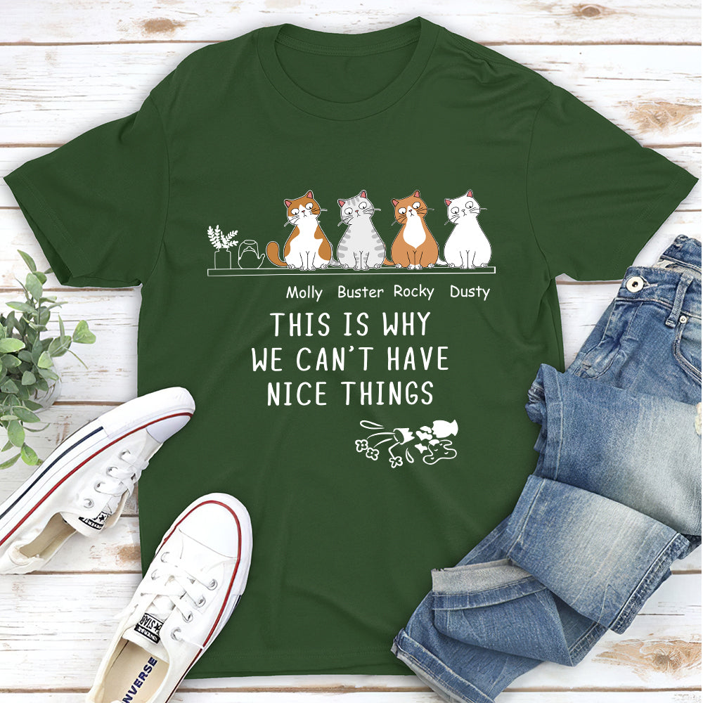 Naughty Cat - Customizable Unisex Personalized T - shirt for Pet Lovers