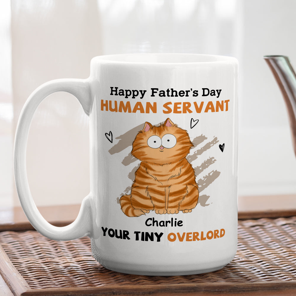 Personalized 'To My Human Servant' Coffee Mug for Pet Lovers