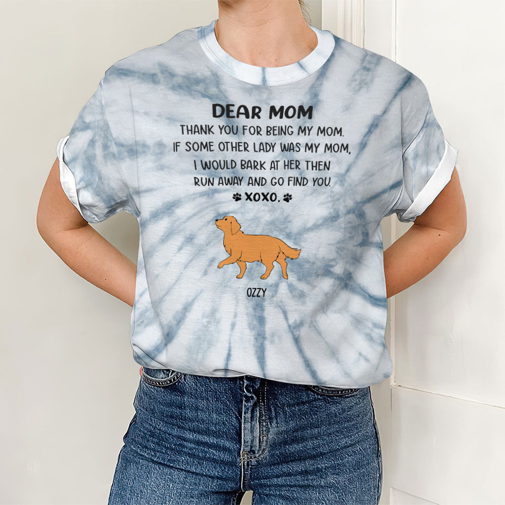 Dear Mom Xoxo - Personalized All-Over Print Custom T-Shirt for Everyday Comfort