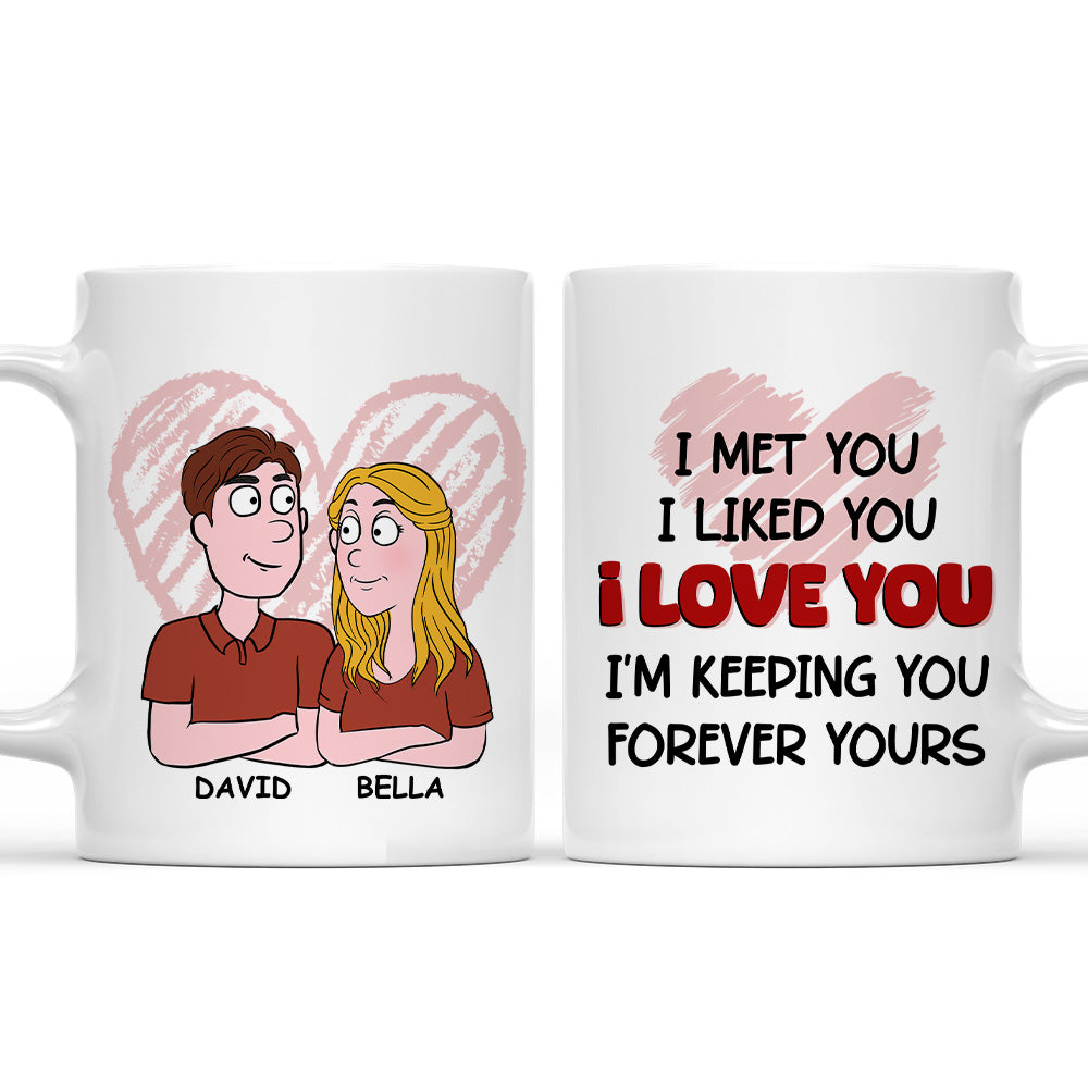 Forever Love - Personalized Custom Coffee Mugs for Couples