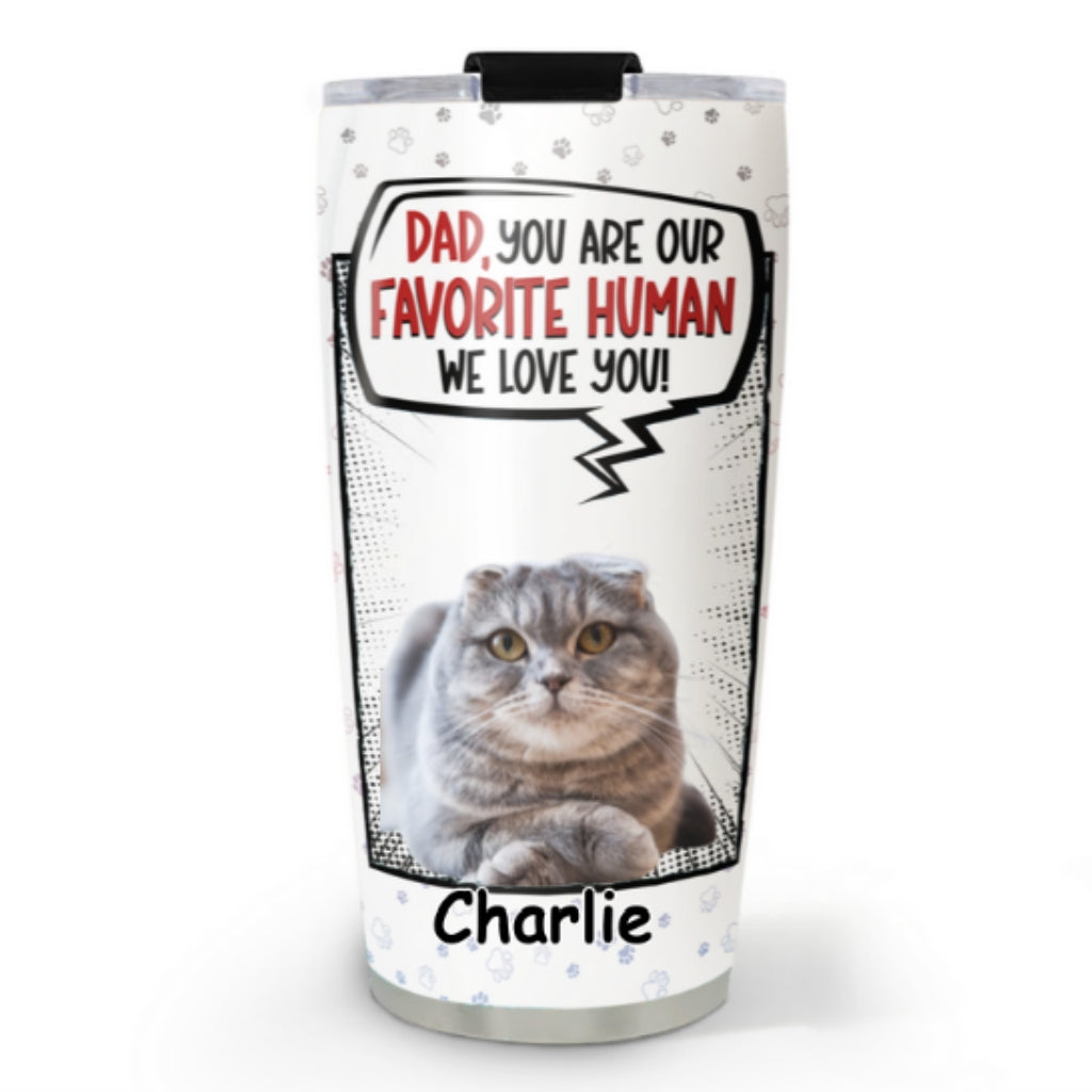 Customizable Favorite Pet Photo Tumbler - Personalized Stainless Steel Tumbler