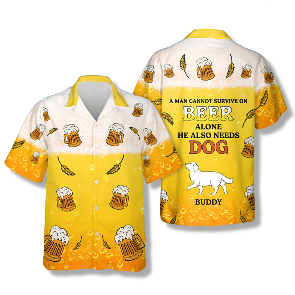 Personalized Custom Hawaiian Shirt for Dog Lovers