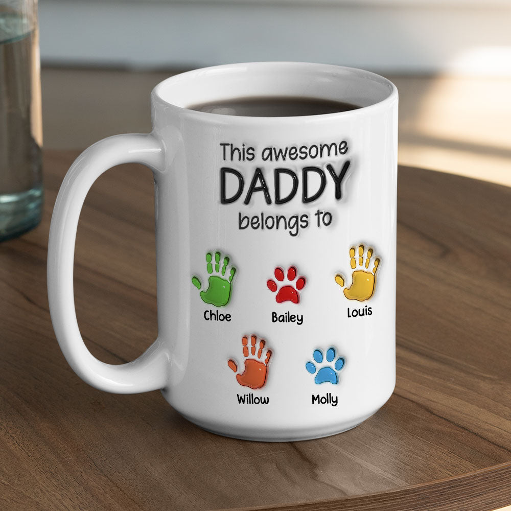 Personalized 3D Inflated Effect Mug: A Perfect Gift for Dads and Grandpas