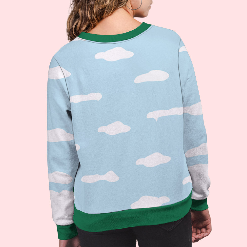 Exclusive Personalized All-Over-Print Christmas Sweatshirt for Pet Lovers
