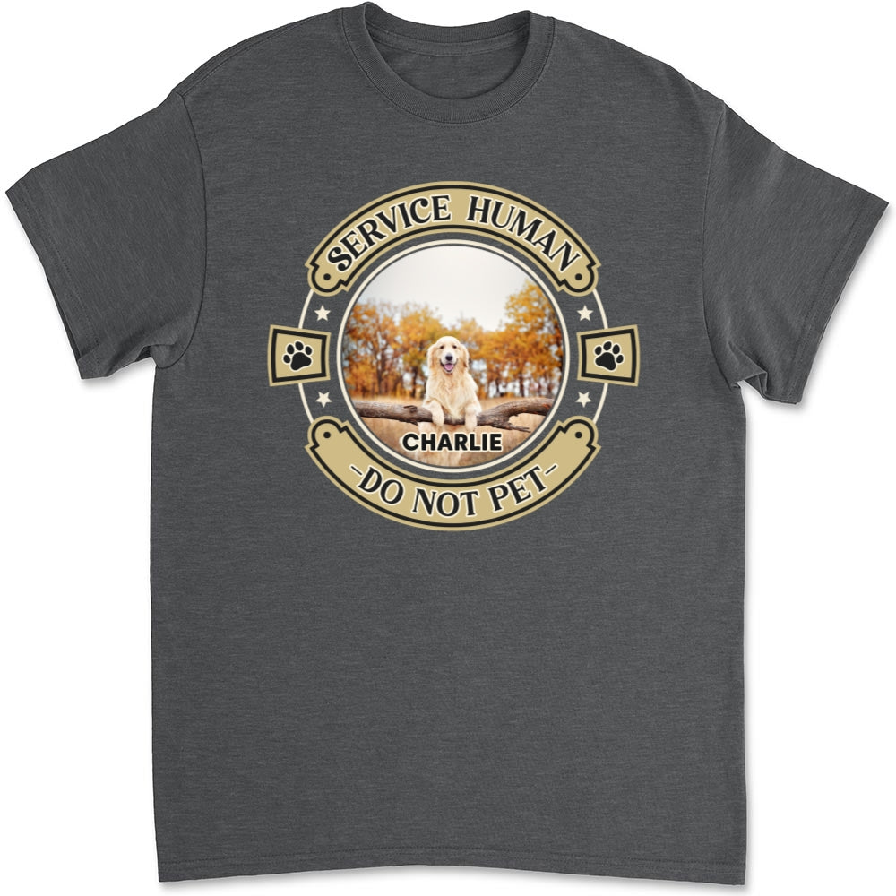 Personalized Custom Unisex Human and Dog Photo T-Shirt - Ideal Gift for Pet Lovers