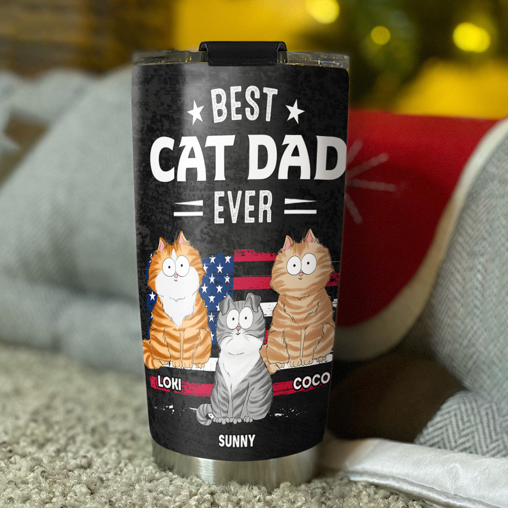 Top-Rated Personalized Custom Tumbler for Cat Dads
