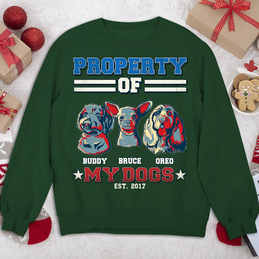 Personalized Custom 'This Is Property Of' Sweatshirt - Ideal Gift for Pet Lovers