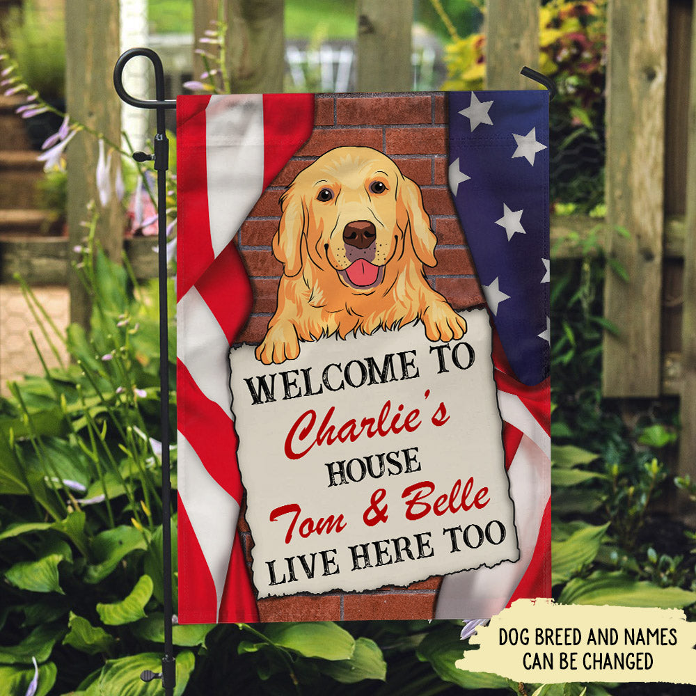 Personalized Custom Dog House Welcome Garden Flag - Ideal Gift for Pet Lovers