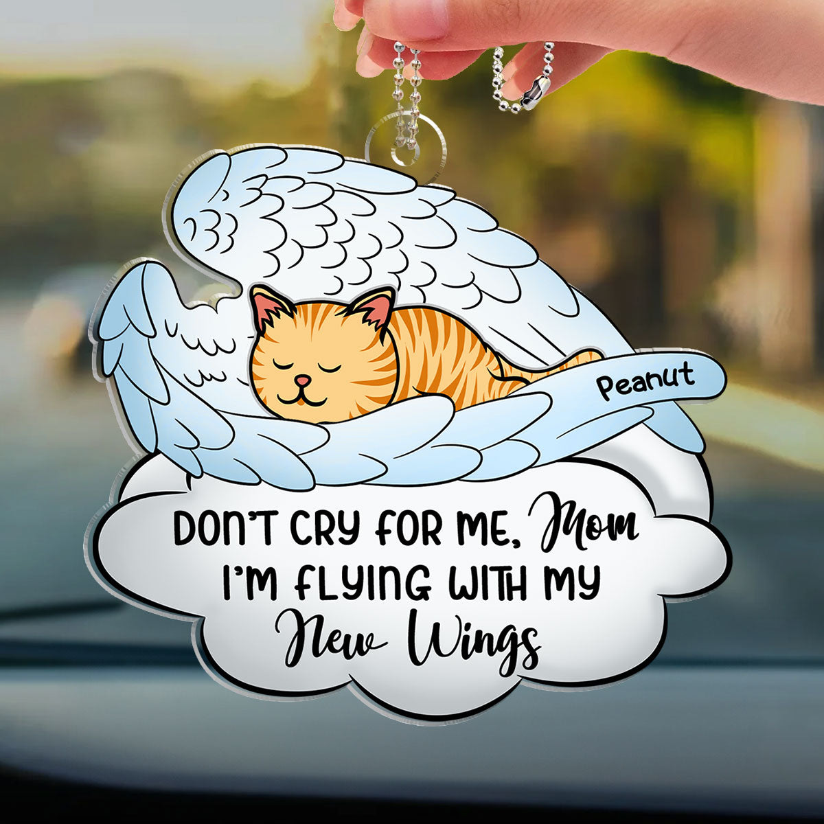 Personalized Acrylic Car Ornament - Cherish Memories on Every Journey